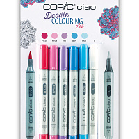 Набор маркеров Copic Ciao Doodle 5 маркеров + мультилинер 0.3мм в блистере