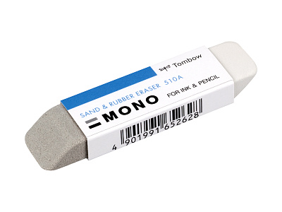 Ластик Tombow MONO Sand & Rubber 65x15x7мм для чернил и карандаша