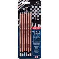 Набор цветных карандашей Derwent Metallic Pastel (6 цветов в блистере)
