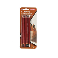 Набор цветных карандашей Derwent Drawing (6 цветов в блистере)
