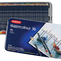 Набор акварельных карандашей Derwent Watercolour 36 цветов в металлической упаковке