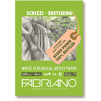 Блокнот для зарисовок Disegno Ecologico per Artisti (120г/м.кв белая мелкозернистая бумага 40л)