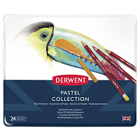 Набор карандашей DERWENT PASTEL Collection 24 цвета в металлической упаковке