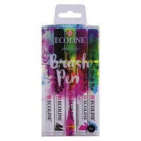 Набор акварельных маркеров Ecoline Brush Pen Основные 5 штук в пластиковой упаковке