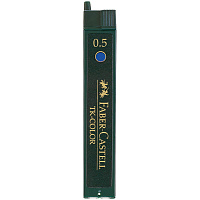 Грифели для механических карандашей Faber-Castell TK-Color 12шт., 0.5 мм, синие