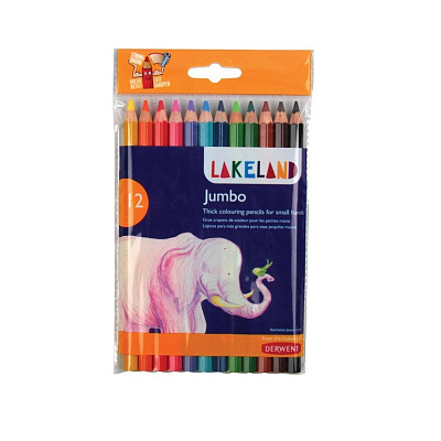 Набор цветных карандашей Derwent Lakeland Jubmo (12 цветов в блистере)