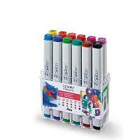 Набор маркеров COPIC CLASSIC яркие цвета 12 штук в пластиковой упаковке