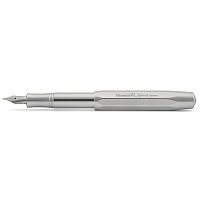 Ручка перьевая AL Sport RAW корпус (алюминий) серебряного цвета в подарочном футляре