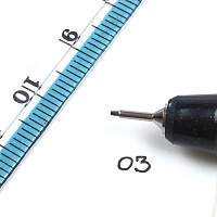 Поштучно ZIG Mangaka ручка-линер, 0.3 мм. Черный цвет