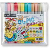 Набор маркеров Copic Ciao Manga illustration 12 штук в пластиковой упаковке