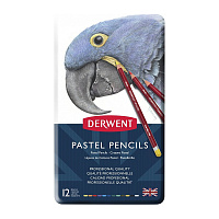 Набор пастельных карандашей DERWENT PASTEL Pencils 12 цветов в металл. уп.