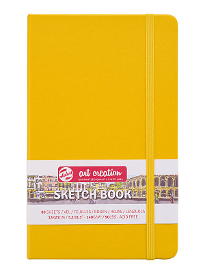 Блокнот для зарисовок Art Creation (140г/кв.м, 80л, твердая обложка, желтая)