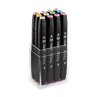 Набор  маркеров  TOUCH TWIN ShinHan 12 штук  (пастельные цвета) в пластиковой упаковке