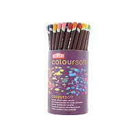 Набор цветных карандашей Derwent COLOURSOFT  (72 штуки (24 цвета по 3штуки) в тубусе)