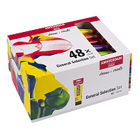 Набор акриловых красок Amsterdam Standard 48 туб по 20мл в картонной упаковке