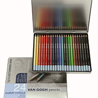 Набор акварельных карандашей Royal Talens Van Gogh Базовый (24 цвета в металлической упаковке)