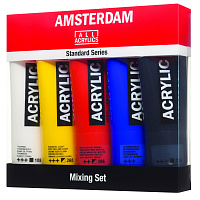 Набор акриловых красок Amsterdam Standard Mixing 5 туб по 120мл в картонной упаковке