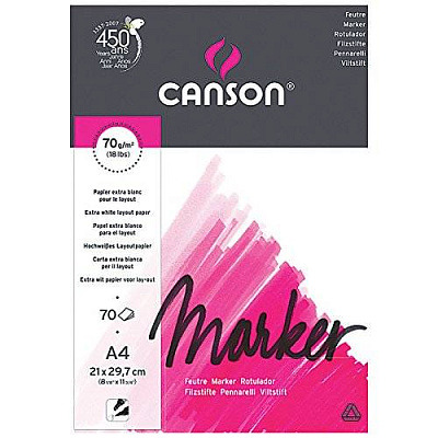 Альбом для маркера Canson Marker Layout (70г/м.кв 21*29.7см 70л)