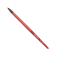 Поштучно кисти Roubloff Aqua Red round (соболь-микс, круглая кисть, ручка с покрытием soft-touch)