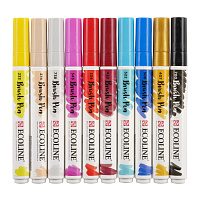 Набор акварельных маркеров Ecoline Brush Pen Fashion 10 штук в пластиковой упаковке