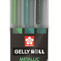 Набор ручек Sakura Gelly Roll Gelly Roll Metallic Лес 3 ручки (зеленый, зел изумруд, зеленый темный)
