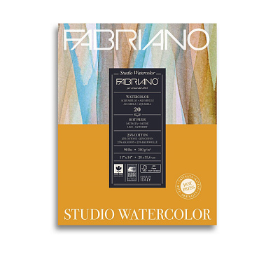 Альбом для акварели Watercolour Studio (200г/м.кв 20 листов склейка по 1 стороне)