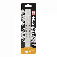 Набор гелевых ручек Gelly Roll 2  белые ручки (средний стержень) в блистере