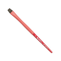 Поштучно кисти Roubloff Aqua Red  (соболь-микс, плоская кисть, ручка с покрытием soft-touch)