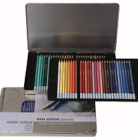 Набор акварельных карандашей Royal Talens Van Gogh (60 цветов в металлической упаковке)