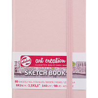 Блокнот для зарисовок Art Creation (140г/кв.м, 80л, твердая обложка, розовая)