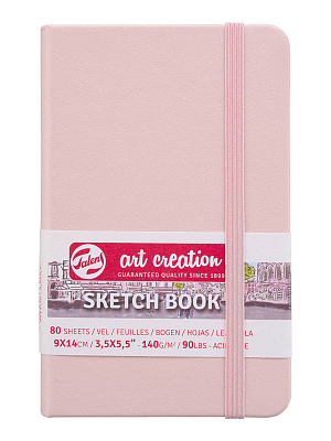 Блокнот для зарисовок Art Creation (140г/кв.м, 80л, твердая обложка, розовая)