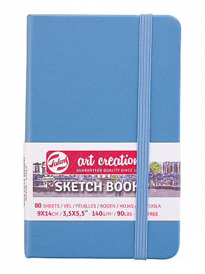 Блокнот для зарисовок Art Creation  (140г/кв.м, 80л, твердая обложка, синий)